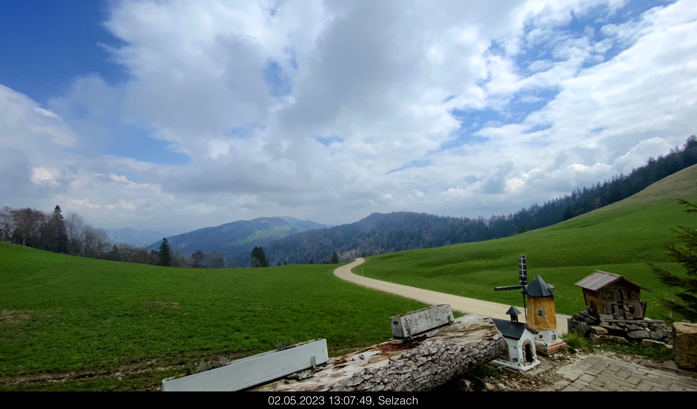 Vue depuis la terrasse Althüsli. Cet établissement est actuellement ouvert le week-end seulement.